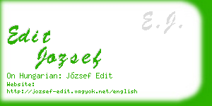edit jozsef business card