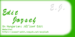 edit jozsef business card